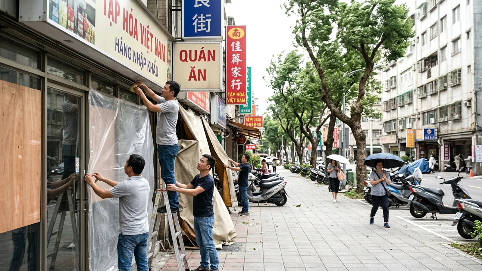 Bão Bavi mở rộng cảnh báo đất liền tại Đài Loan: Đề phòng gió lớn, mưa to