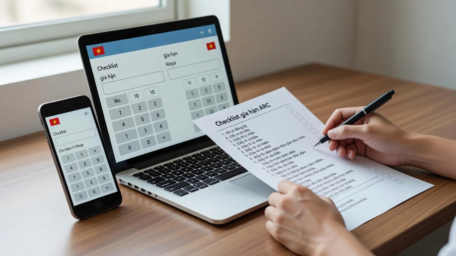 Công cụ checklist gia hạn ARC online
