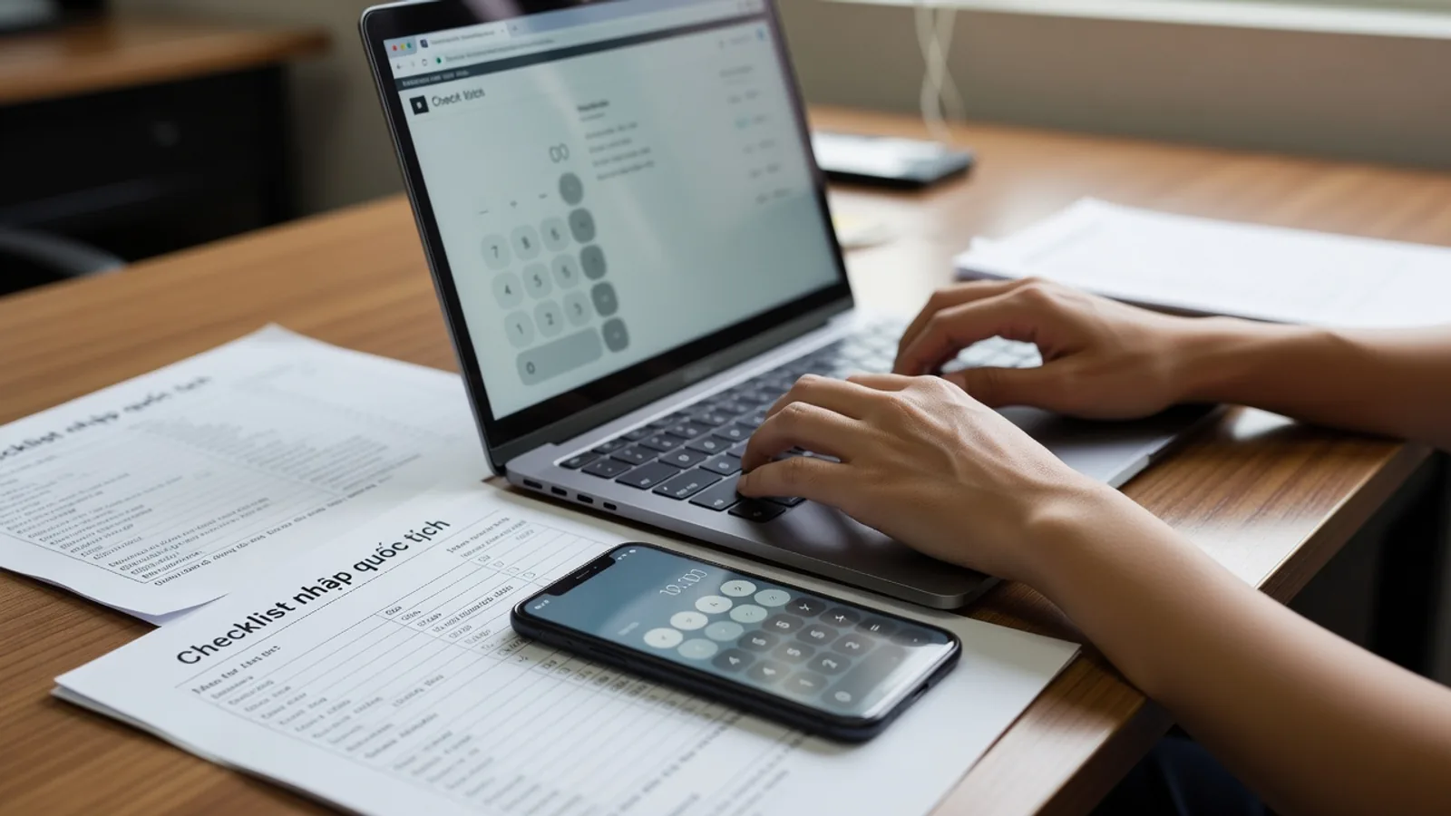 Công cụ checklist nhập quốc tịch online