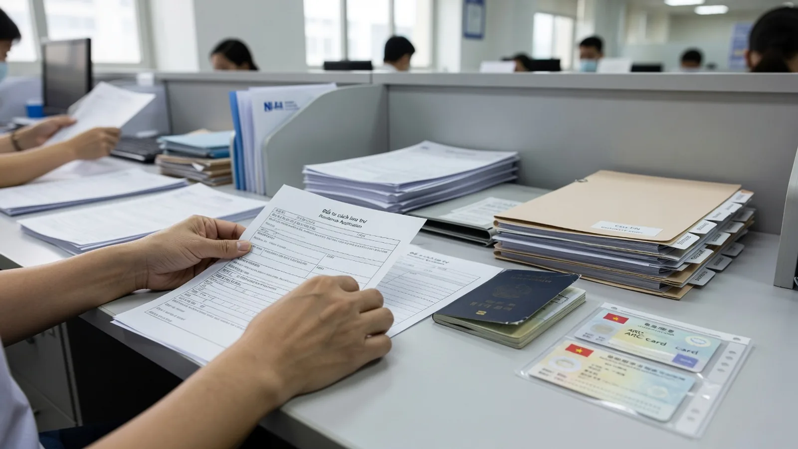 Đổi tư cách lưu trú cho người mới sang