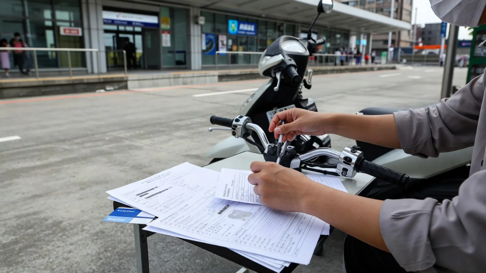 Thi bằng lái xe máy ở Đài Loan từng bước